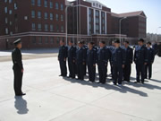 石排保安列隊(duì)